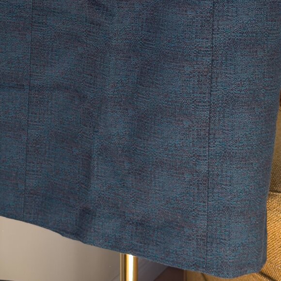 NBW Vintage Ann Taylor 100% Cotton Blue & Grey Tweed Pencil Skirt| US 14 - Picture 6 of 11